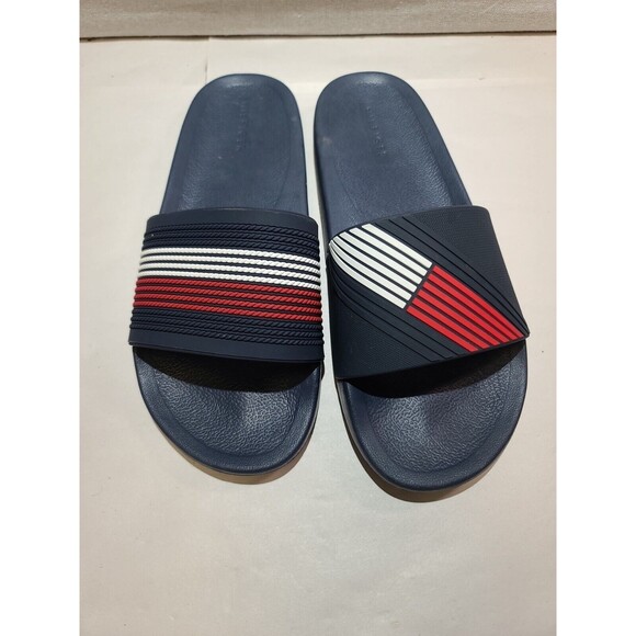 Tommy Hilfiger Men's Erno Slides Size 10 M Dark Blue SY Slide Sandal - Picture 6 of 6